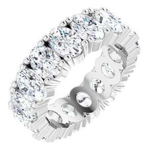 14K White Gold 6 3/8 CTW Lab-Grown Diamond Eternity Band Size 6.25
