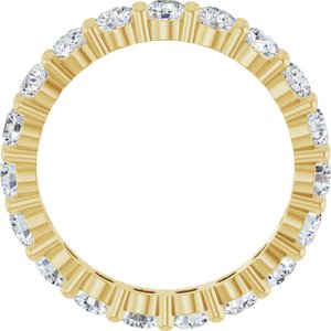 10K Yellow Gold 1 3/4 CTW Natural Diamond Eternity Band Size 6