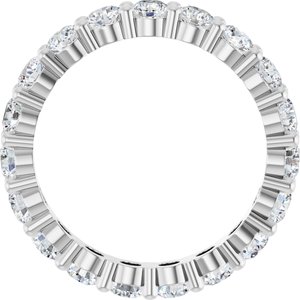 10K White Gold 1 3/4 CTW Natural Diamond Eternity Band Size 6