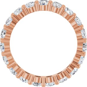 10K Rose Gold 1 3/4 CTW Natural Diamond Eternity Band Size 6