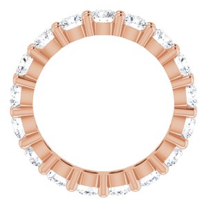 10K Rose Gold 2 1/2 CTW Lab-Grown Diamond Eternity Band Size 6