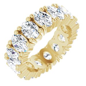 10K Yellow Gold 5 1/2 CTW Lab-Grown Diamond Eternity Band Size 6