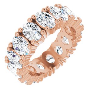 14K Rose Gold 5 1/2 CTW Natural Diamond Eternity Band Size 6