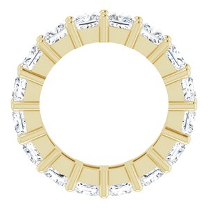 10K Yellow Gold 6 3/8 CTW Natural Diamond Eternity Band Size 6.25