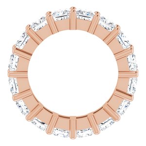 10K Rose Gold 6 3/8 CTW Lab-Grown Diamond Eternity Band Size 6.25
