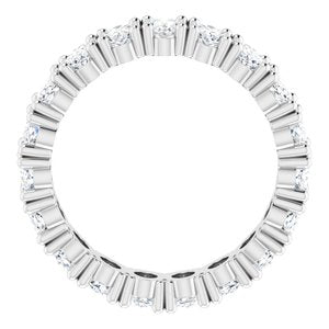 Platinum 4 3/4 CTW Natural Diamond Eternity Band Size 6.25