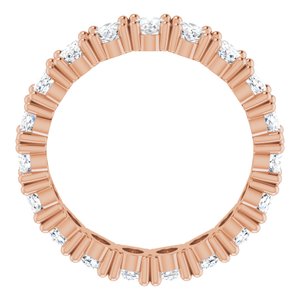 14K Rose Gold 3 3/8 CTW Lab-Grown Diamond Eternity Band Size 6.25