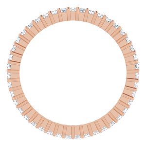 14K Rose Gold 3/8 CTW Lab-Grown Diamond Eternity Band Size 6
