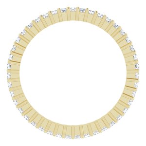 10K Yellow Gold 1/2 CTW Lab-Grown Diamond Eternity Band Size 6