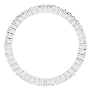 Platinum 3/8 CTW Lab-Grown Diamond Eternity Band Size 6