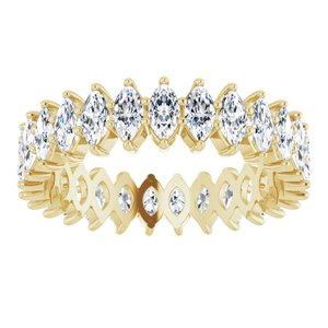 14K Yellow Gold 1 7/8 CTW Natural Diamond Eternity Band Size 6