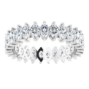 Platinum 1 7/8 CTW Natural Diamond Eternity Band Size 6