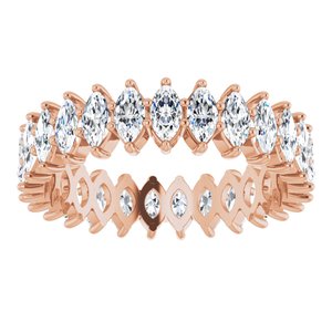 14K Rose Gold 1 7/8 CTW Natural Diamond Eternity Band Size 6