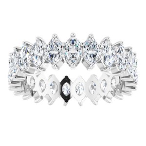 14K White Gold 3 CTW Lab-Grown Diamond Eternity Band Size 6