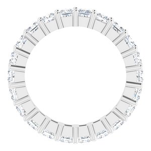 10K White Gold 2 3/8 CTW Lab-Grown Diamond Eternity Band Size 6.25