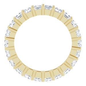 10K Yellow Gold 2 3/8 CTW Natural Diamond Eternity Band Size 6.25