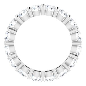 10K White Gold 3 7/8 CTW Lab-Grown Diamond Eternity Band Size 6.25