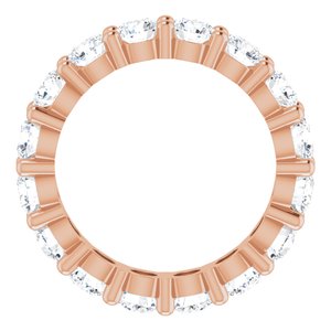 10K Rose Gold 3 7/8 CTW Lab-Grown Diamond Eternity Band Size 6.25