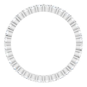 10K White Gold 5/8 CTW Lab-Grown Diamond Eternity Band Size 6.5