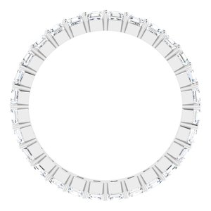 14K White Gold 1 3/8 CTW Lab-Grown Diamond Eternity Band Size 6
