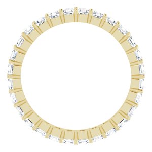 14K Yellow Gold 1 3/8 CTW Lab-Grown Diamond Eternity Band Size 6