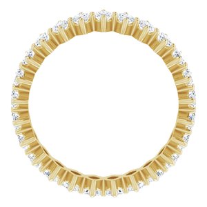14K Yellow Gold 2 1/3 CTW Lab-Grown Diamond Eternity Band Size 6