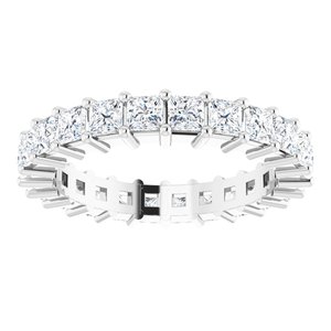 10K White Gold 2 1/4 CTW Lab-Grown Diamond Eternity Band Size 6.25