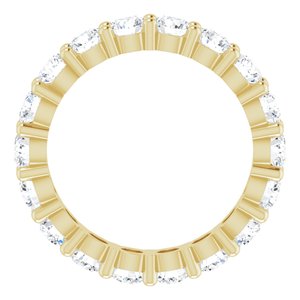 10K Yellow Gold 2 3/4 CTW Lab-Grown Diamond Eternity Band Size 6.25