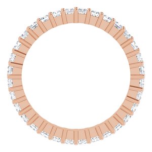 10K Rose Gold 1 1/8 CTW Lab-Grown Diamond Eternity Band Size 6