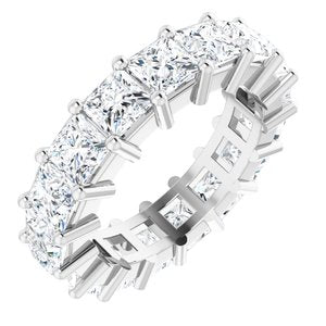 14K White Gold 6 3/4 CTW Lab-Grown Diamond Eternity Band Size 6.5