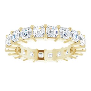 14K Yellow Gold 3 1/5 CTW Lab-Grown Diamond Eternity Band Size 6