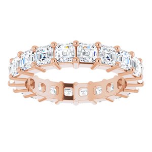 14K Rose Gold 3 1/5 CTW Lab-Grown Diamond Eternity Band Size 6