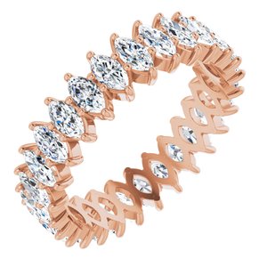 14K Rose Gold 1 7/8 CTW Natural Diamond Eternity Band Size 6