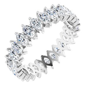 Platinum 1 7/8 CTW Natural Diamond Eternity Band Size 6