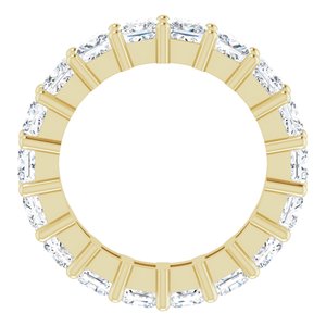 10K Yellow Gold 4 1/2 CTW Natural Diamond Eternity Band Size 6