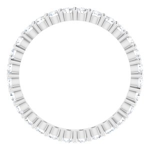 10K White Gold 3/4 CTW Lab-Grown Diamond Eternity Band Size 6.25