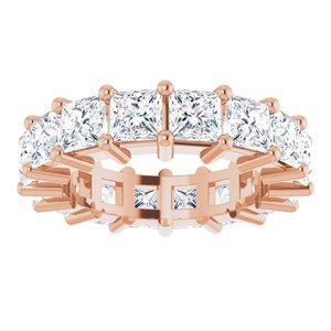 10K Rose Gold 6 3/8 CTW Lab-Grown Diamond Eternity Band Size 6.25