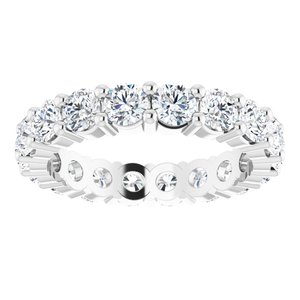10K White Gold 2 3/4 CTW Lab-Grown Diamond Eternity Band Size 6.25