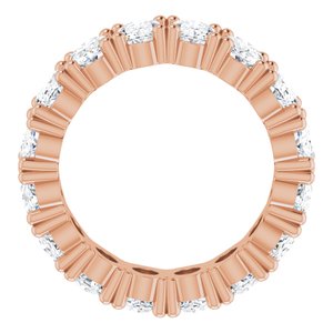 14K Rose Gold 6 CTW Natural Diamond Eternity Band Size 6.25