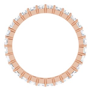 14K Rose Gold 1 3/8 CTW Lab-Grown Diamond Eternity Band Size 6.5