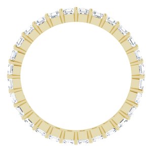 14K Yellow Gold 1 3/8 CTW Lab-Grown Diamond Eternity Band Size 6.5