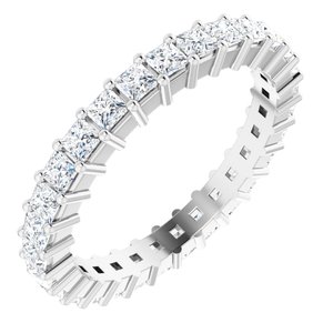 14K White Gold 1 1/3 CTW Lab-Grown Diamond Eternity Band Size 6.5