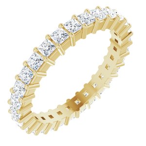 10K Yellow Gold 1 1/3 CTW Lab-Grown Diamond Eternity Band Size 6.5