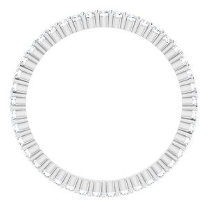 10K White Gold 1/3 CTW Lab-Grown Diamond Eternity Band Size 6.25