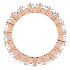 10K Rose Gold 3 3/4 CTW Natural Diamond Eternity Band Size 6.25