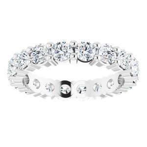 10K White Gold 2 1/6 CTW Lab-Grown Diamond Eternity Band Size 6.25