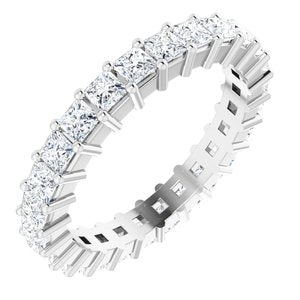 10K White Gold 1 7/8 CTW Lab-Grown Diamond Eternity Band Size 6