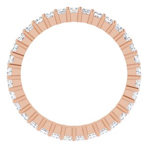 10K Rose Gold 1 1/6 CTW Lab-Grown Diamond Eternity Band Size 6.5