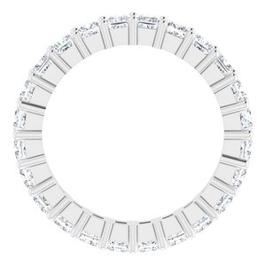 10K White Gold 2 1/4 CTW Lab-Grown Diamond Eternity Band Size 6.25