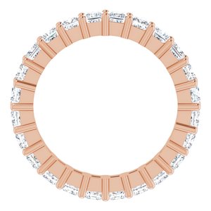 10K Rose Gold 2 1/4 CTW Lab-Grown Diamond Eternity Band Size 6.25